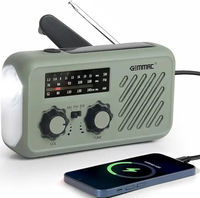 Radio Solaire SOS avec Lampe & USB